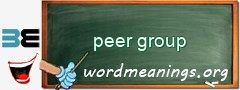 WordMeaning blackboard for peer group